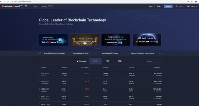 Bithumb Global launches Global Cryptocurrency Exchange